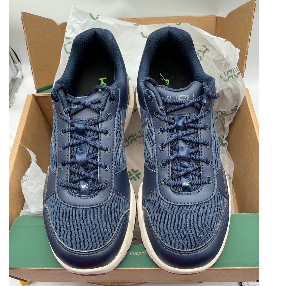 Kuru Atom Mens 12 Medium‎ Navy Blue Athletic Walking Running Shoes Sneakers